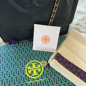 Tory Burch Fleming Leather Shoulder Bag